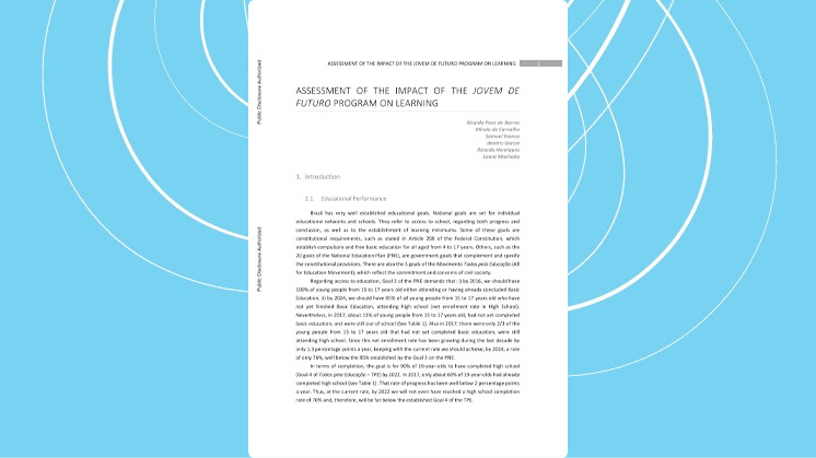 Assessment of the impact of the Jovem de Futuro Program on Learning