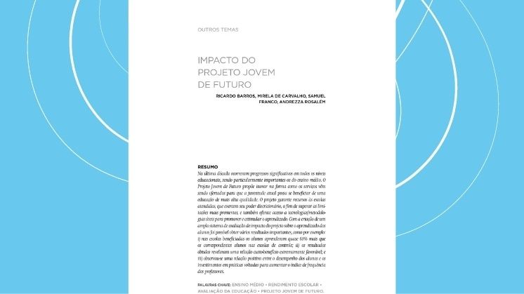 Impacto do Projeto Jovem de Futuro