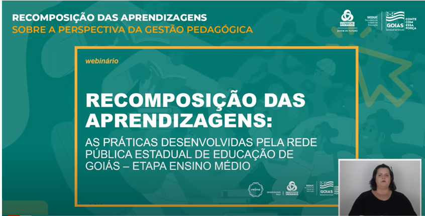 Com foco no Ensino Médio, Seduc-GO promove webinário sobre gestão pedagógica